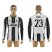 Juventus #23 Vidal Home Long Sleeves Soccer Club Jersey