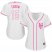 New York Mets #15 Tim Tebow White/Pink Fashion Womens Stitched MLB Jersey
