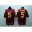 USC Trojans 5 Reggie Bush RED NCAA Jerseys