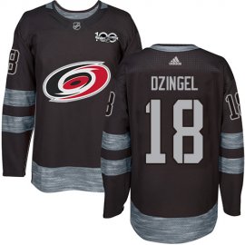 Adidas Carolina Hurricanes #18 Ryan Dzingel Black 1917-2017 100th Anniversary Stitched NHL Jersey