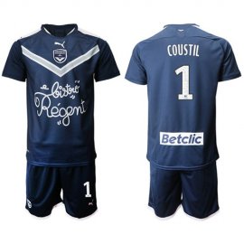 Bordeaux #1 Coustil Home Soccer Club Jersey