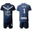 Bordeaux #1 Coustil Home Soccer Club Jersey