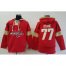 Washington Capitals #77 T.J Oshie Red Pullover Hoodie Stitched NHL Jersey