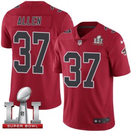 Nike Atlanta Falcons #37 Ricardo Allen Red Super Bowl LI 51 Youth Stitched NFL Limited Rush Jersey