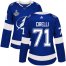 Adidas Tampa Bay Lightning #71 Anthony Cirelli Blue Home Authentic Womens 2020 Stanley Cup Champions Stitched NHL Jersey