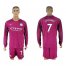 Manchester City #7 Sterling Away Long Sleeves Soccer Club Jersey
