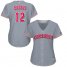 Cincinnati Reds #12 Curt Casali Grey Road Womens Stitched MLB Jersey
