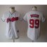 Cleveland Indians #99 Ricky Vaughn White Womens Fashion Stitched MLB Jersey