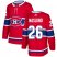 Adidas Montreal Canadiens #26 Mats Naslund Red Home Authentic Stitched NHL Jersey