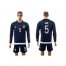 Argentina #5 Gago Away Long Sleeves Soccer Country Jersey