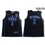 Blue Devils #1 Zion Williamson Black Basketball Elite Stitched Youth NCAA Jersey