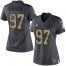 Nike Minnesota Vikings #97 Everson Griffen Black Womens Stitched NFL Limited 2016 Salute To Service Jersey