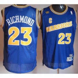 Golden State Warriors 23 Mitch Richmond Blue Soul Throwback M&N NBA Jerseys Cheap