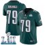 Nike Philadelphia Eagles #79 Brandon Brooks Midnight Green Team Color Super Bowl LII Mens Stitched NFL Vapor Untouchable Limited Jersey