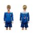 USA #5 Beckerman Independence Day Away Long Sleeves Kid Soccer Country Jersey