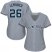 New York Yankees #26 DJ LeMahieu Grey Road Womens Stitched MLB Jersey