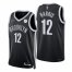 Nike Brooklyn Nets #12 Joe Harris Black Mens 2021-22 NBA 75th Anniversary Diamond Swingman Jersey – Icon Edition Mens