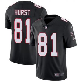 Nike Atlanta Falcons #81 Hayden Hurst Black Alternate Mens Stitched NFL Vapor Untouchable Limited Jersey