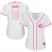 Texas Rangers #12 Rougned Odor White/Pink Fashion Womens Stitched MLB Jersey