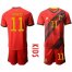 Belgium #11 Carrasco Red Home Kid Soccer Country Jersey