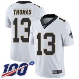 Nike New Orleans Saints #13 Michael Thomas White Youth Stitched NFL 100th Season Vapor Limited Jersey