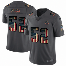 Chicago Chicago Bears #52 Khalil Mack Nike 2018 Salute to Service Retro USA Flag Limited NFL Jersey