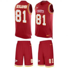 Nike Kansas City Chiefs #81 Kelvin Benjamin Red Team Color Mens Stitched NFL Limited Tank Top Suit Jersey