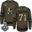 Adidas Vegas Golden Knights #71 William Karlsson Green Salute to Service 2018 Stanley Cup Final Stitched Youth NHL Jersey