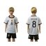 Germany #8 Draxler White Home Kid Soccer Country Jersey