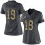 Nike Minnesota Vikings #19 Adam Thielen Black Womens Stitched NFL Limited 2016 Salute To Service Jersey