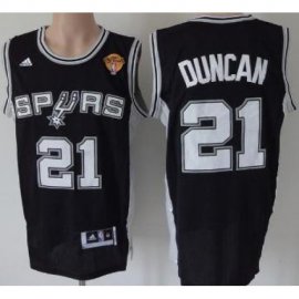 San Antonio Spurs 21 Tim Duncan Black Revolution 30 Swingman 2013 Finals Patch NBA Jerseys Cheap