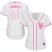 New York Mets #21 Todd Frazier White/Pink Fashion Womens Stitched MLB Jersey
