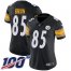 Nike Pittsburgh Steelers #85 Eric Ebron Black Team Color Womens Stitched NFL 100th Season Vapor Untouchable Limited Jersey