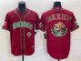 Mens Mexico Baseball 2023 Red Team Big Logo World Baseball Classic Stitched Jersey