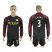 Manchester City #3 Sagna Away Long Sleeves Soccer Club Jersey