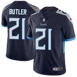 Nike Tennessee Titans #21 Malcolm Butler Navy Blue Team Color Mens Stitched NFL Vapor Untouchable Limited Jersey