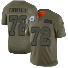 Nike Dallas Cowboys #72 Travis Frederick Camo Mens Stitched NFL Limited 2019 Salute To Service Jersey