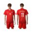 Poland #11 Grosicki Away Soccer Country Jersey