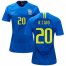 Womens Brazil #20 R.Caio Away Soccer Country Jersey