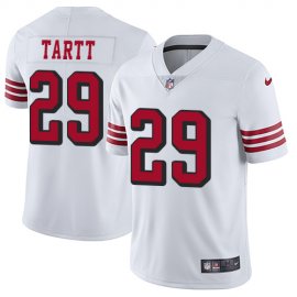 Nike San Francisco 49ers #29 Jaquiski Tartt White Rush Mens Stitched NFL Vapor Untouchable Limited Jersey