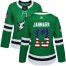 Adidas Dallas Stars #13 Mattias Janmark Green Home Authentic USA Flag Womens Stitched NHL Jersey