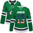Adidas Dallas Stars #13 Mattias Janmark Green Home Authentic USA Flag Womens Stitched NHL Jersey