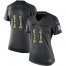 Nike Carolina Panthers #11 Robby Anderson Black Womens Stitched NFL Limited 2016 Salute to Service Jersey