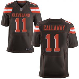 Nike Cleveland Browns #11 Antonio Callaway Brown Team Color Mens Stitched NFL Elite Jersey