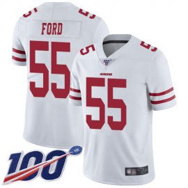 Nike San Francisco 49ers #55 Dee Ford White Mens Stitched NFL 100th Season Vapor Limited Jersey