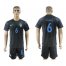 France #6 Pogba Away Soccer Country Jersey