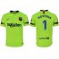 Barcelona #1 Ter Stegen Away Soccer Club Jersey