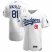 Los Angeles Dodgers #81 Victor Gonzalez Mens Nike White Home 2020 World Series Champions Authentic Player MLB Jersey