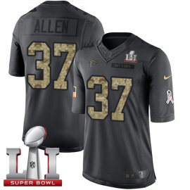 Nike Atlanta Falcons #37 Ricardo Allen Black Super Bowl LI 51 Youth Stitched NFL Limited 2016 Salute to Service Jersey