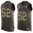 Nike Arizona Cardinals #52 Mason Cole Green Mens Stitched NFL Limited Salute To Service Tank Top Jersey